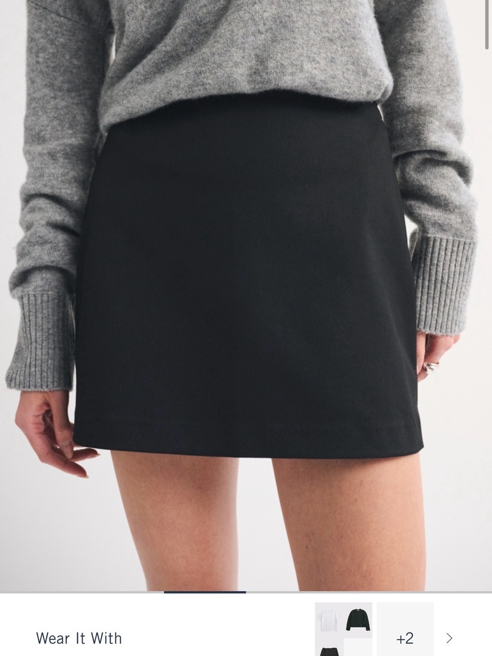 Abercrombie & Fitch Black Mini Skirt - Clean A-Line